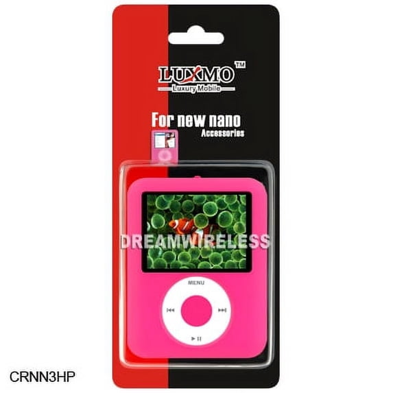 Ipod Nano? 3Rd Generation Rubber Case Hot Pink