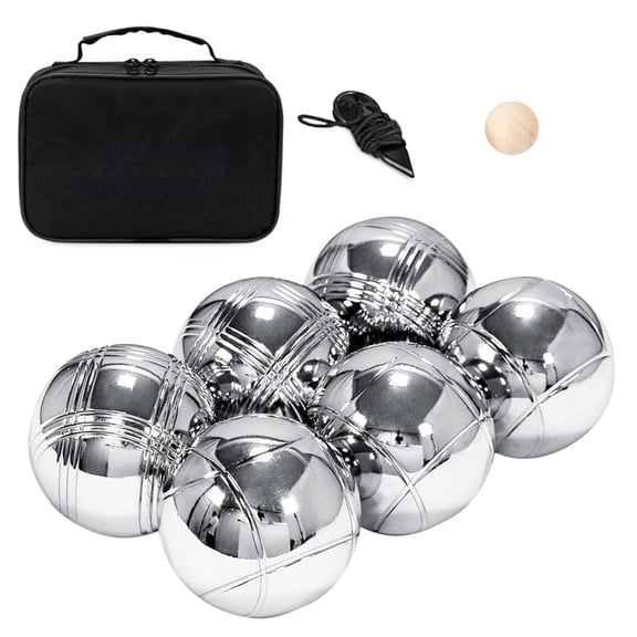 Ipretty Ball Game Set with Carrying Bag Multi-Purpose Fun Toy Outdoor Steel Balls for Family Backyard Beach Outdoor Picnic Activities admired
