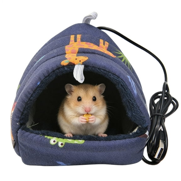 Ipretty Bird Bed for Cage USB Soft Heated Electric Pet Supplies Warm Parakeet Bed for Pet Cage Habitat Enclosure Home Nest Hiding Sleeping Playing Resting Indoor everyday