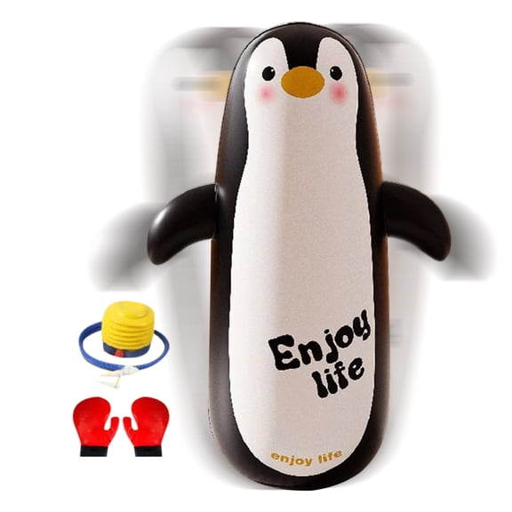 Ipretty Inflatable Punching Bag for Kids 47 Inch Inflatable Boxing Bag with Gloves and Pump for Kids Children Punching Exercise Sandbag for Workout Training Sports Indoor Outdoor Home Gym charming