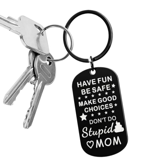 Ipretty Keychain for Teens Humorous Keyring Purse Charm Bag Keychain From Mother for Kid Boys Youth Son Daughter Family Friends Christmas Birthday Graduation latest