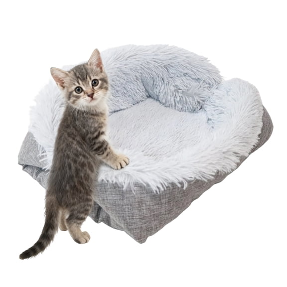 Ipretty Self Warming Cat Bed Washable Self-Warming Pet Furniture Cat Bed House for Indoor Outdoor Winter Travel Car Camping Desk Window Chair Couch Room thrifty