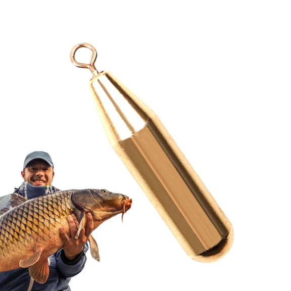 Ipretty Sinkers for Fishing Lines Copper Drop Shot Weights Water Drop Sinkers Compact Surf Fishing Gear Saltwater Fishing Sinkers for Sea Lake Pond Fishing enjoyment