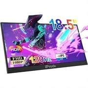 iProda 18.51080P FHD IPS Portable Monitor, 120Hz with Dual Speakers, Compatible with Laptop, PS5/4, Mac, PC, Ideal for Gaming, Work and Travel Use.