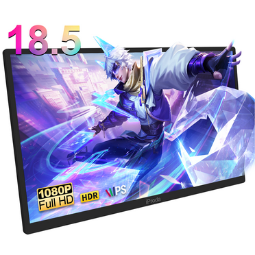 Iproda Portable Monitor 120hz FHD 1080P 18.5 Inch Portable Monitor for Laptop PS5/4 Mac PC Second Screen