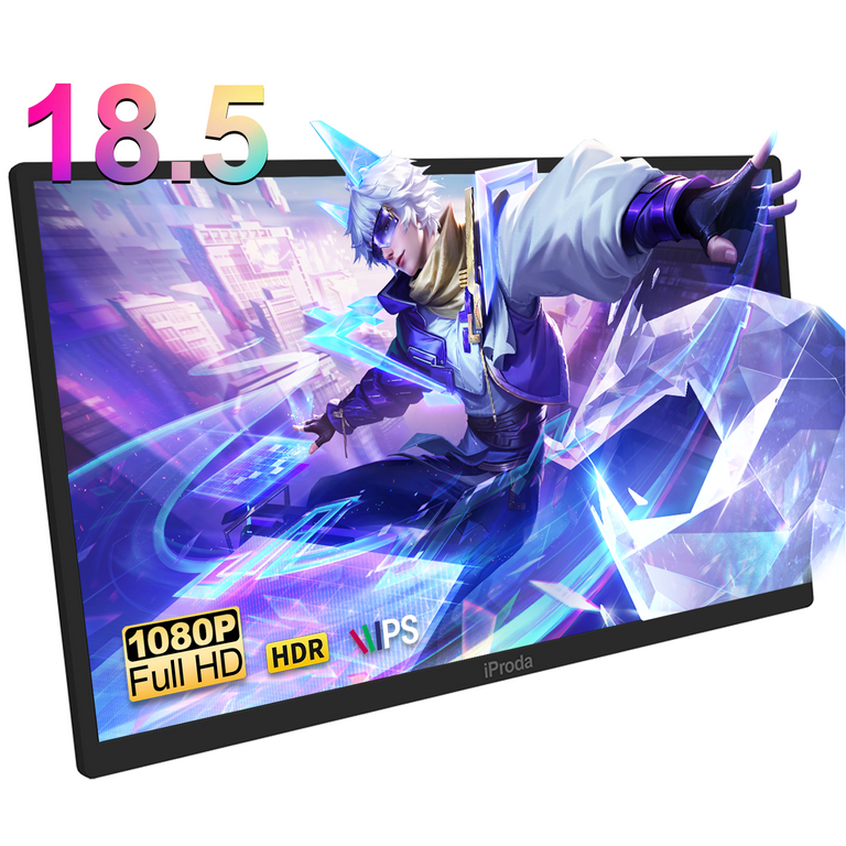 iProda 18.5インチポータブルモニターモバイルモニターディスプレイ Amazon.com: iProda Portable Monitor for Laptop,120hz