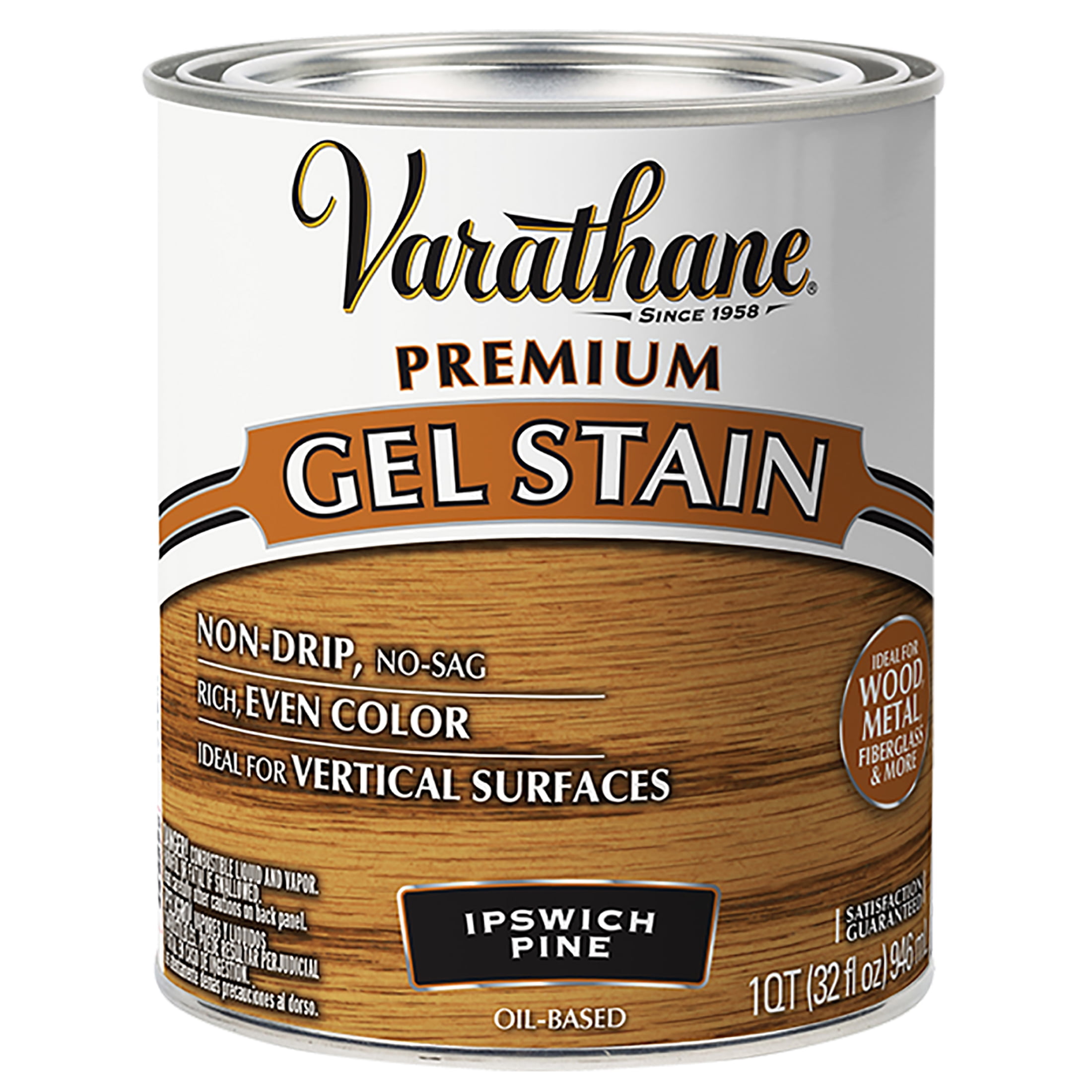 Ipswich Pine, Varathane Premium Gel Wood Stain358305, Quart, 2 Pack