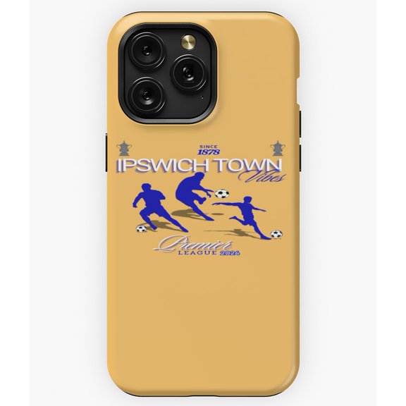 Ipswich Vibes Print UK Town Fan Graphic Design A7023 Phone Case for iPhone 11 to 17 Pro Max