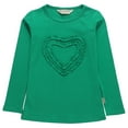 thumbnail image 1 of Ipuang Big Girls' Heart-Shaped Long Sleeve T-Shirt 7 Green, 1 of 2