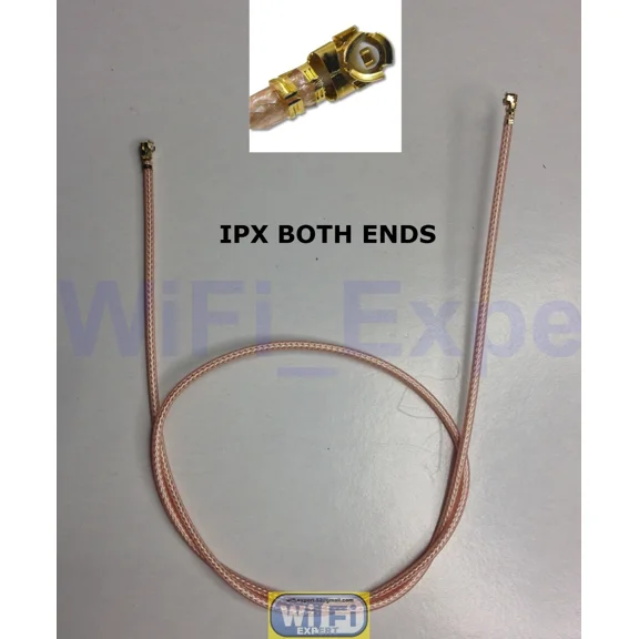 Ipx Female To Ipx U.Fl Female F Rg178 Rf Double Cable Pigtail Assembly 40Cm 16In