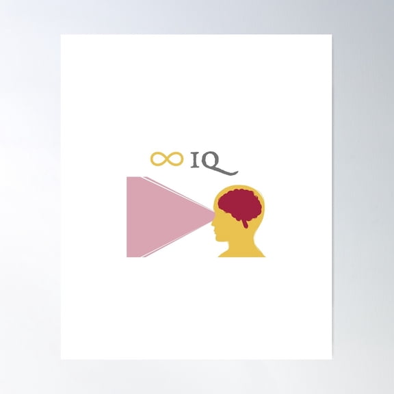 ∞ Iq - Infinity Poster Wall Art, Modern Wall Decor For Living Room Bedroom, 12x18 UNFRAMED