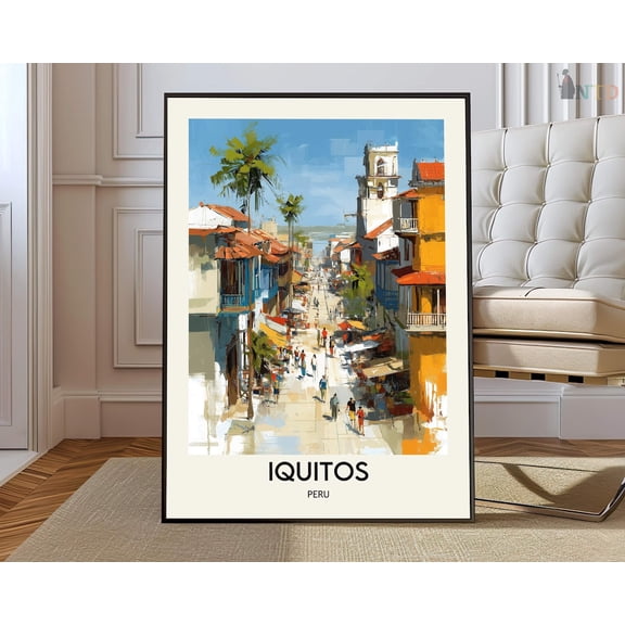 Iquitos Peru Amazon Poster, Unframed Paper Poster 8x10in