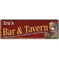 thumbnail image 1 of Ira's Bar and Tavern Red Chic Sign Man Cave Decor Gift 6x18 106180002011, 1 of 1