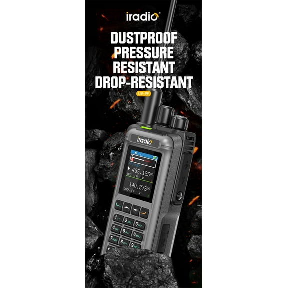 Iradio UV99 Walkie Talkie 5W Out Put Power Analog Radio Two Way Radio One-Click Privacy Decode Hot Sale