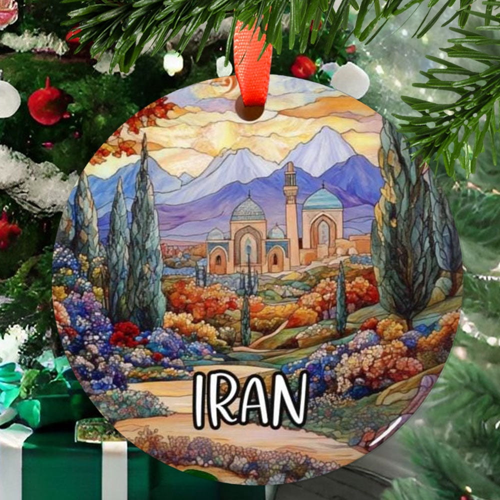 Iran Shop Sign Iran Ceramic Christmas Ornament, Travel Keepsake, Gift for Loved Ones ...