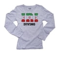 thumbnail image 1 of Iran Diving - Olympic Games - Rio - Flag Women's Long Sleeve Grey T-Shirt, 1 of 2