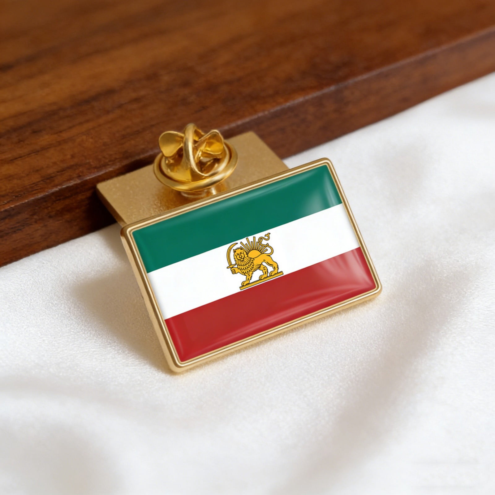 Iran Flag Lapel Pin Exquisite Enamel Badge Patriotic Brooch for ...