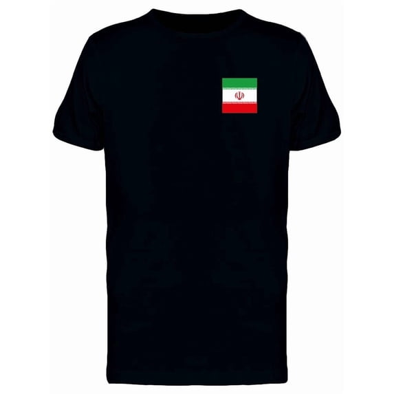 Iran Flag T-Shirt Men -Image by Shutterstock, Male Medium