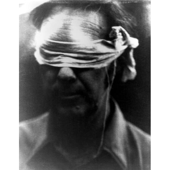 Iran Hostage-Photograph Of An Iran Hostage Issued By The Moslem Militent Students. Tehran History
