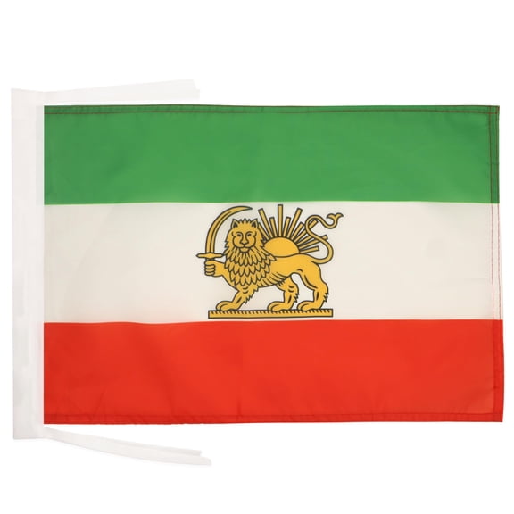 AZ FLAG Iran Old Flag 12x18 in Iranian Banner Light Polyester Cords