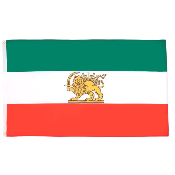 AZ FLAG Iran Old Flag 3x5 ft Iranian Banner 100D Polyester 2 Grommets