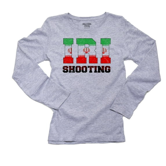 Iran Shooting - Olympic Games - Rio - Flag Women's Long Sleeve Grey T-Shirt