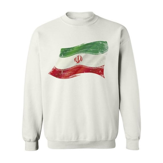 Iranian Flag Sweatshirt Men -Image by Shutterstock, Male 3X-Large