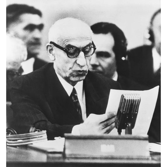 Iranian Premier Mohammed Mossadegh Appearing Before The Un Security Council. Oct. 16 History