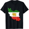 thumbnail image 1 of Iranian Roots USA Raised ApparelIran Flag T-Shirt, 1 of 4