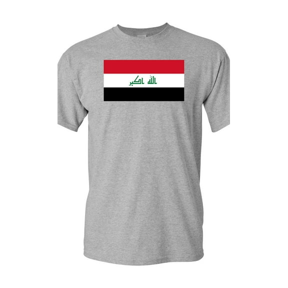 Iraq Country Flag Adult DT T-Shirt Tee