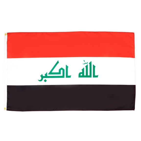AZ FLAG Iraq Flag 2x3 ft Iraqi Banner 100D Polyester 2 Grommets