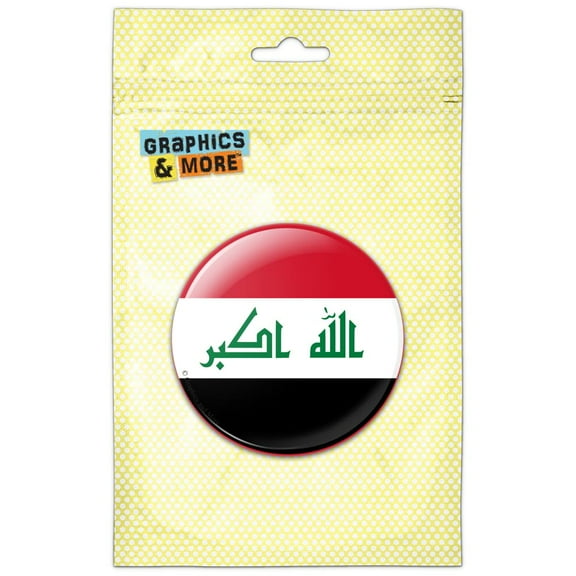 Iraq National Country Flag Pinback Button Pin Badge