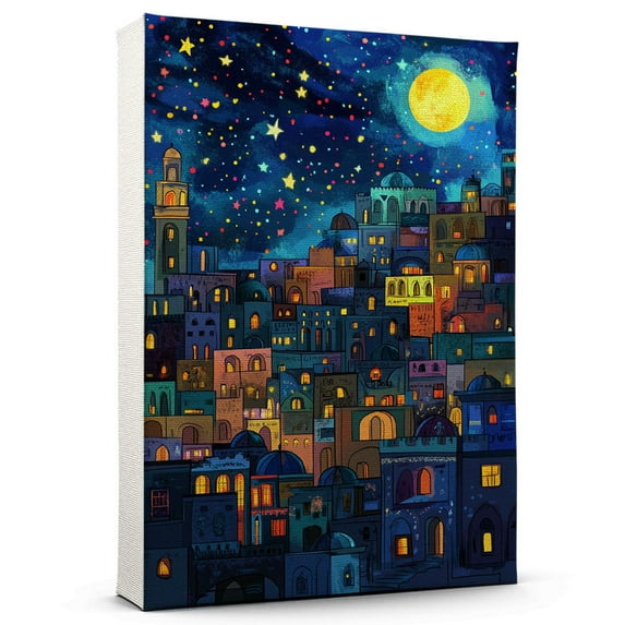 Iraq Travel Canvas Art Print, Iraq Wall Canvas Starry Night, Iraq Canvas Painting decorIraq Travel Picture -97AZ626