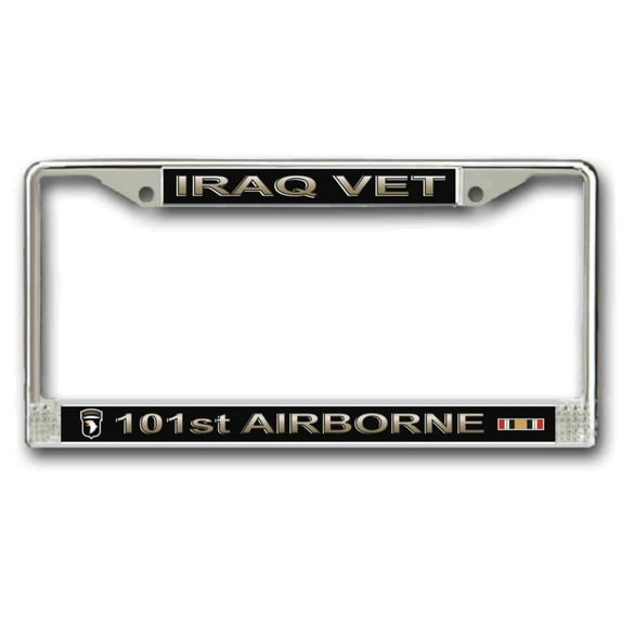 Iraq Veteran 101st Airborne Division License Plate Frame