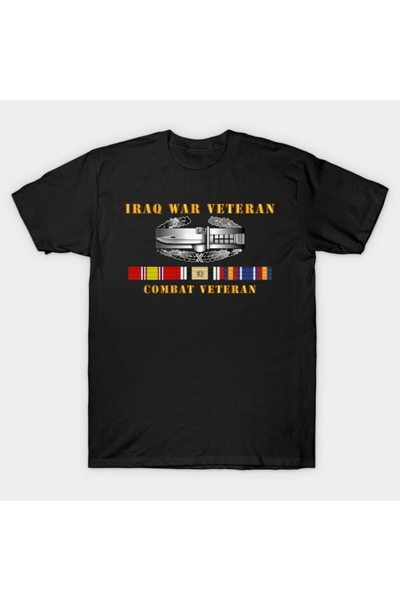 Iraq War Veteran Combat Action Badge CAB Military Service Graphic G1062 Unisex T-Shirt, Up to Size 5XL