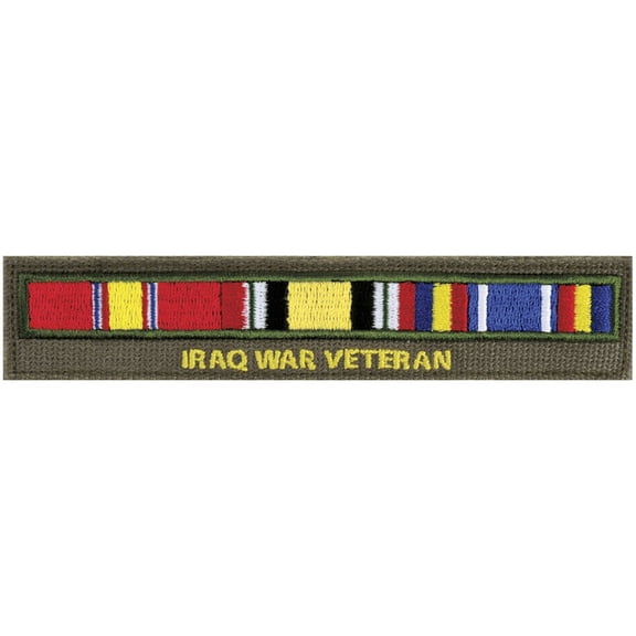 Iraq War Veteran Ribbon Bar Name Tape