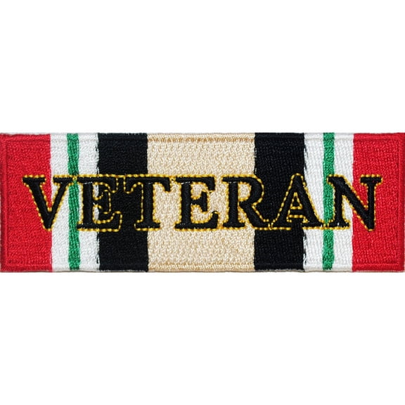 Eagle Emblems PM3188 Patch - Iraqi Freedom, Ribbon - Veteran - 4.25 x 1.5 in.