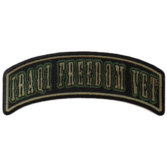 Iraqi Freedom Vet Rocker Small Patch