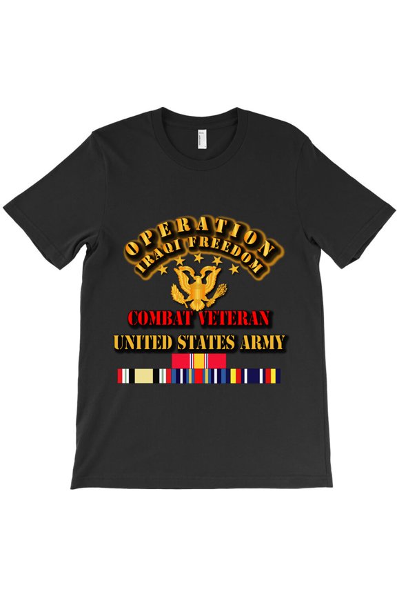 Iraqi Freedom Veteran - Combat Veteran, Military Service Pride Graphic - Trending Now G3648 Unisex T-Shirt, Up to Size 5XL