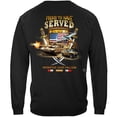 thumbnail image 1 of Iraqi Freedom Veteran Proud To Have Served Military 100% Cotton Black Long Sleeves T-Shirt Small, 1 of 1
