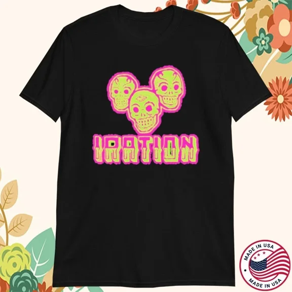 Iration band shirt black T-shirt Unisex All sizes short sleeve XA1056