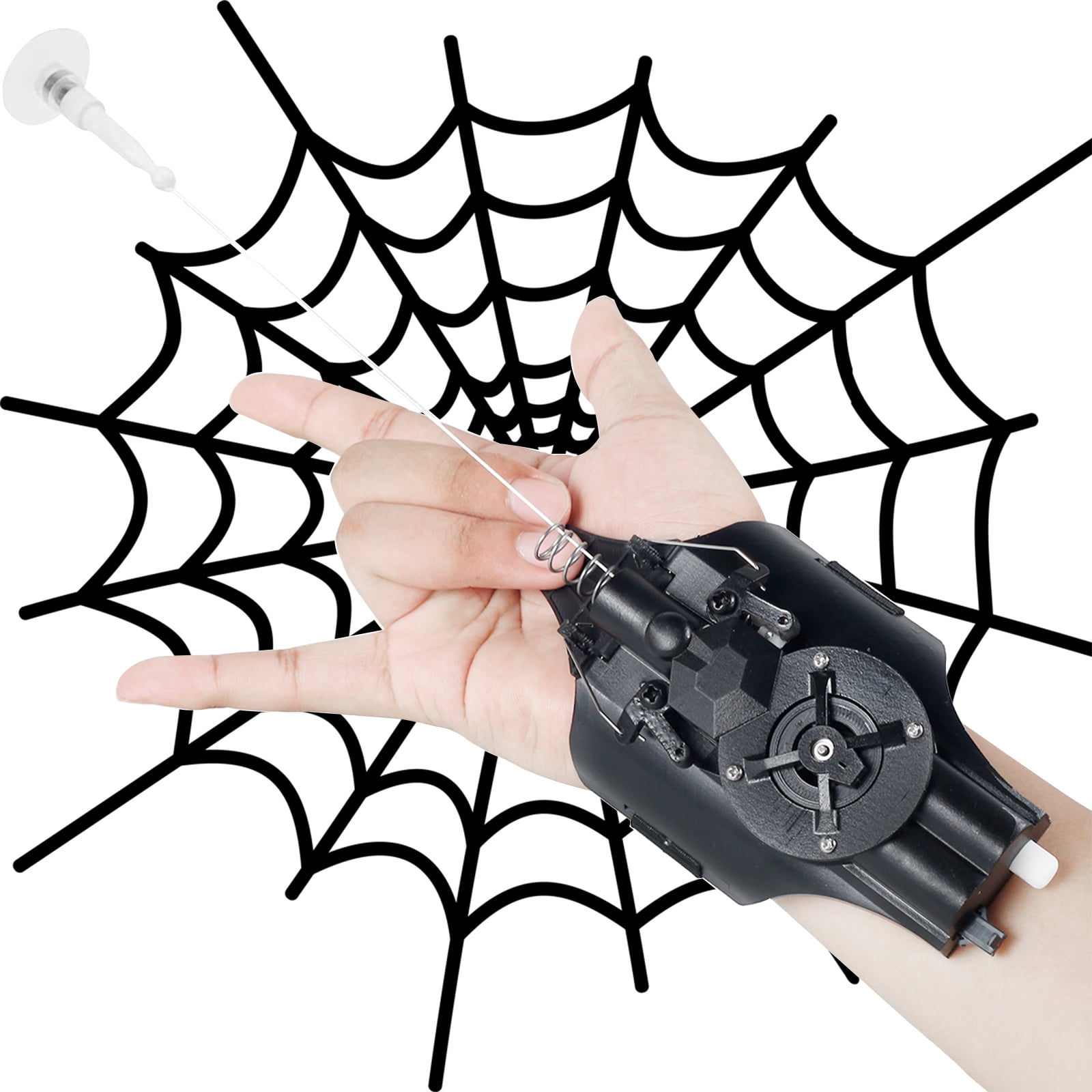 Spiderman Toy Spider Spider Web Launcher- 9.4ft Automatic Rope Launcher With USB Charging - Superhero Role-Play Toy For Children Web Shooter