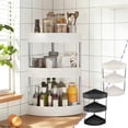 thumbnail image 1 of Ireezec Corner Shelf 3 Tier Bathroom Countertop Organizer ，Kitchen Bathroom Countertop Perfume Trays for Dresser Cosmetic Makeup Organization Standing Shelves Space Saving Holder, 1 of 7