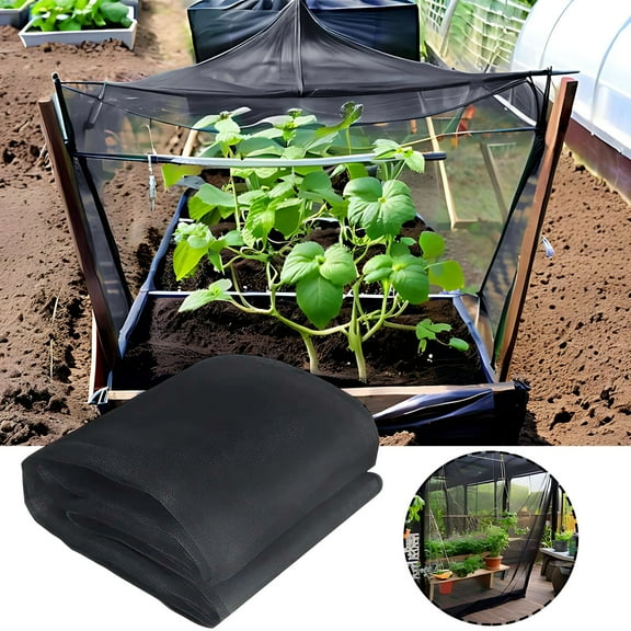 Ireezec Outdoor Garden Mosquito Net Barrier, Polyester Fiber Mesh Cover Foldable Detachable, Plant Protection Screen for Terrace Garden Camping, 7.87ftx19.69ft(W x L)