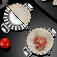 thumbnail image 1 of Ireezec Stainless Steel Dumpling Maker Press, Dumpling Wrapper Sealer Mold,Dumpling Making Tool for Kitchen, Handheld Dumpling Maker for Ravioli Empanada Gyoza Potsticker Pastry Pie, 1 of 6