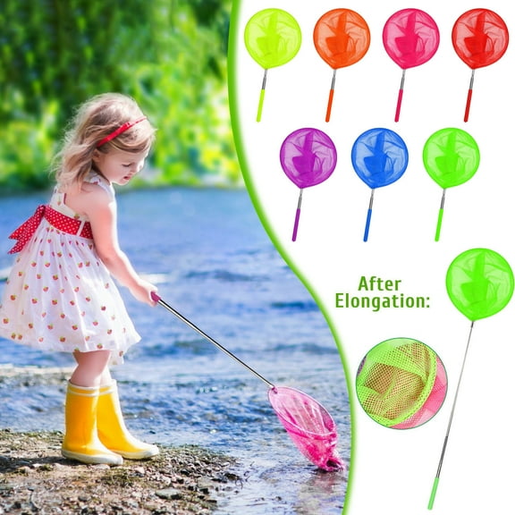 Ireezec Telescopic Butterfly Fishing Nets for Catching Insect Net Outdoor Tools for Catching Bugs Fish Insect Ladybird, Extendable and Anti Slip Grip