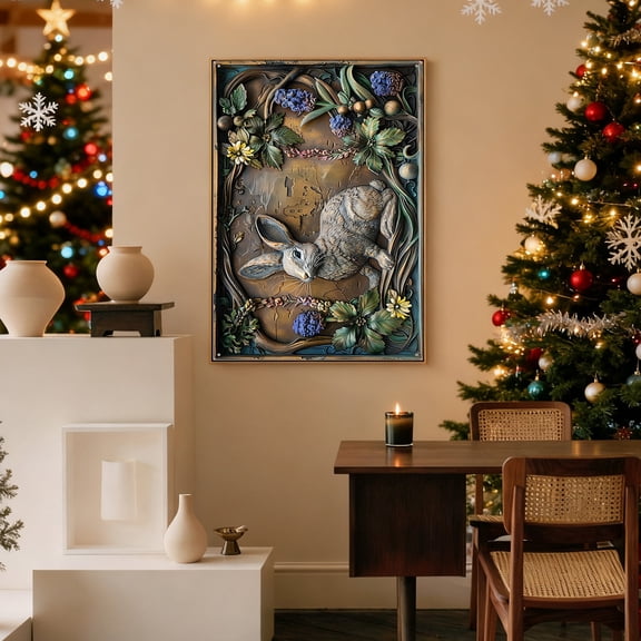 Ireezec Vintage Metal Wall Art Decor, Rustic Iron Sheet Painting, Waterproof Sun-Resistant Hanging Wall Decor for Living Room Bedroom Office, Farmhouse Wall Hanging Decor, Handcrafted Wall Sculpture