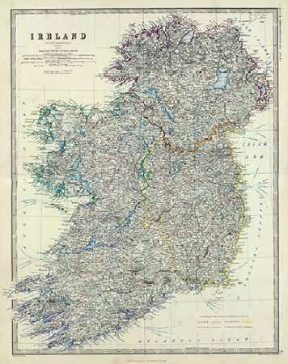 Ireland 1861 Canvas Art - Alexander Keith Johnston (24 x 30)