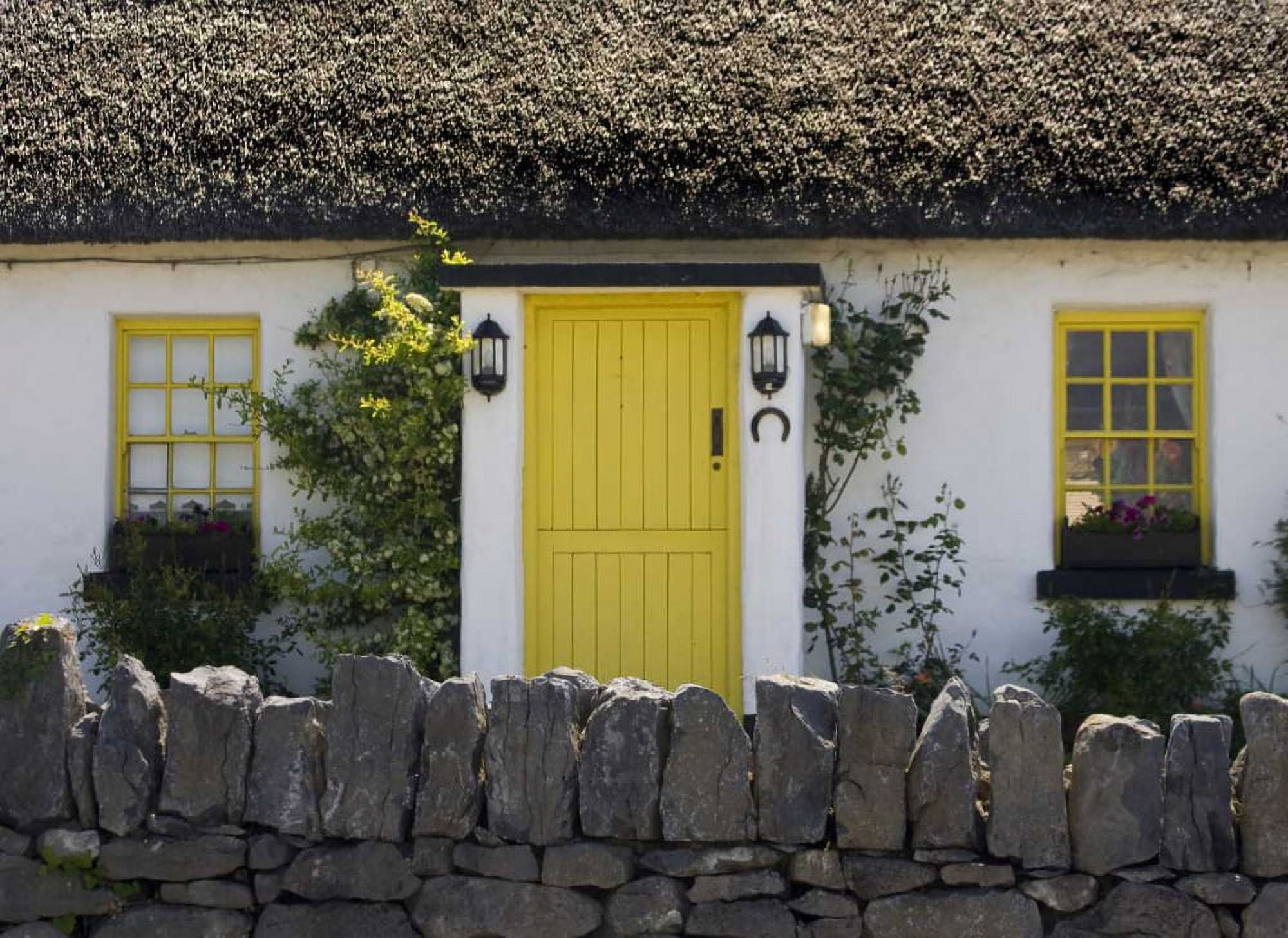Ireland, Ballyvaughan Thatchedroof house by Wendy Kaveney (24 x 18)