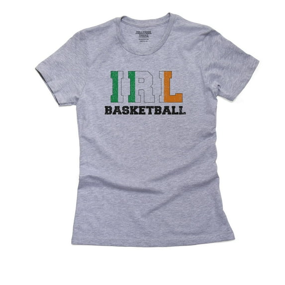 Ireland Basketball - Olympic Games - Rio - Flag Women's Cotton Grey T-Shirt